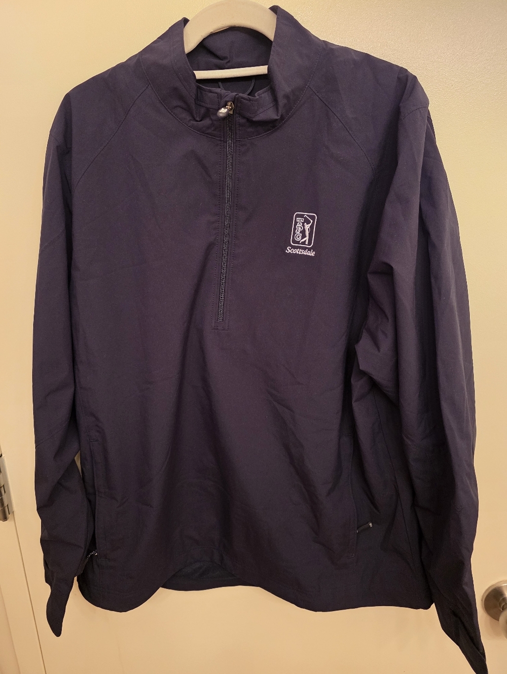 Cutter & Buck TPC Scottsdale WeatherTec Navy Quarter-Zip Pullover